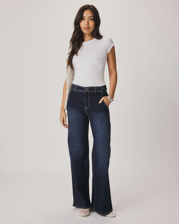 Splendid Wide Leg High Rise Jean