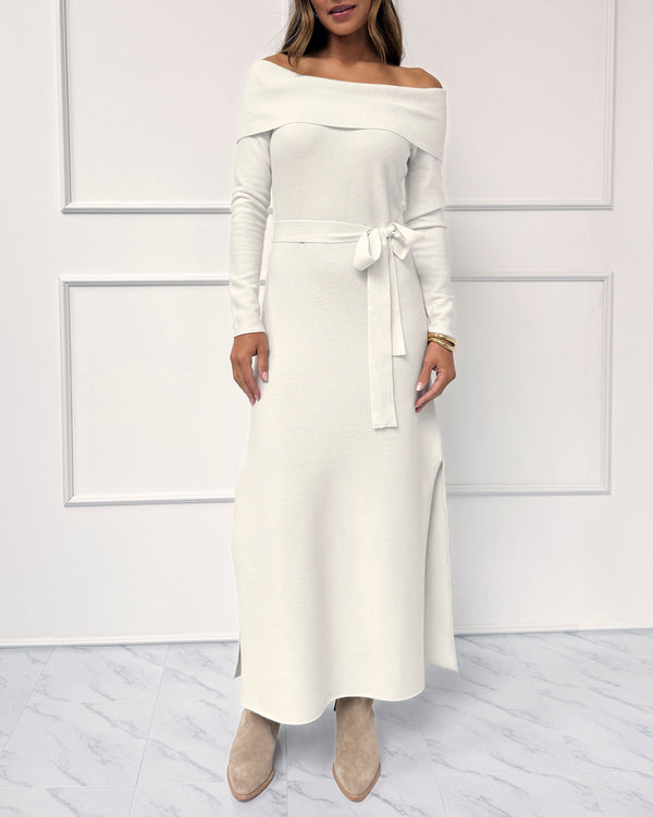 Splendid Splendid X Cellajaneblog Off-the-Shoulder Sweater Dress