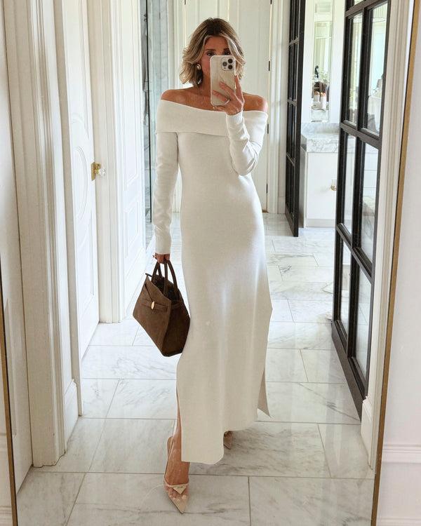 splendid Splendid x Cellajaneblog Off-the-Shoulder Sweater Dress