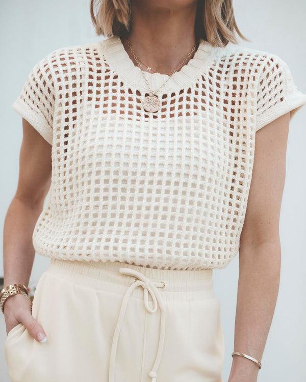 Splendid Splendid X Cellajaneblog Pointelle Sweater Vest