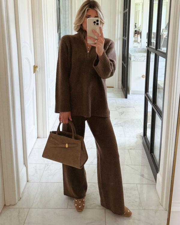 Splendid Splendid X Cellajaneblog Quarter Zip Sweater