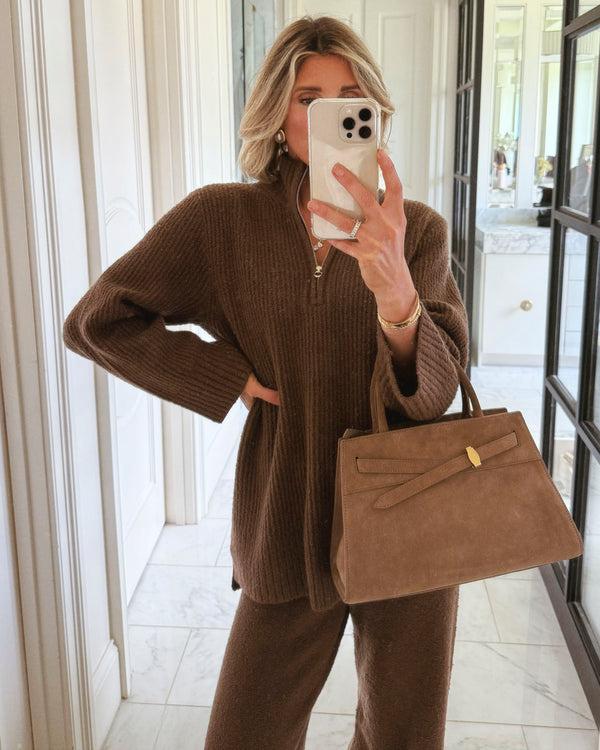 splendid Splendid x Cellajaneblog Quarter Zip Sweater