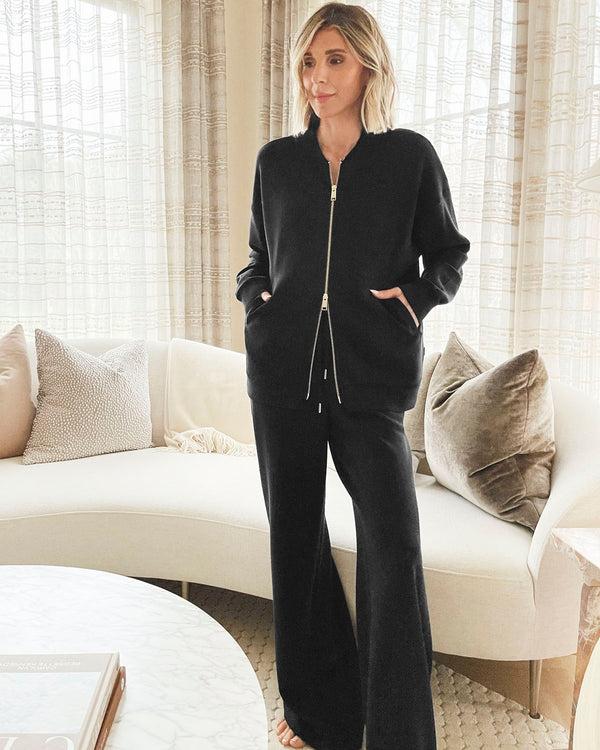 Splendid Splendid X Cellajaneblog Rib Scuba Wide Leg Pant