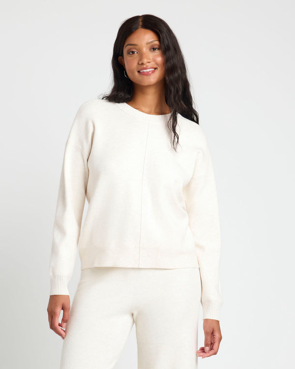 Splendid Splendid X Cellajaneblog Solid Front Seam Sweater