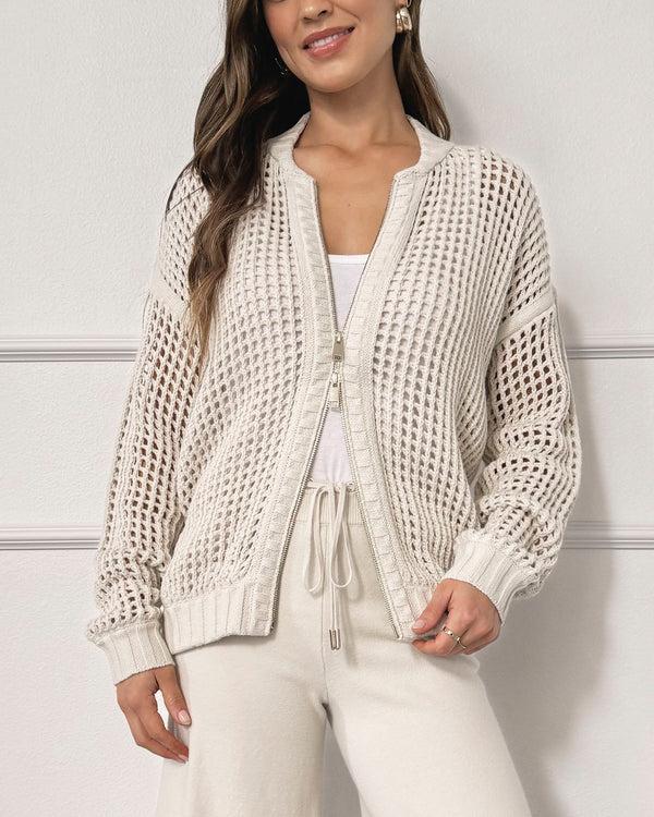 Splendid Splendid X Cellajaneblog Zip Sweater Bomber Jacket