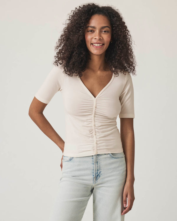 splendid Yasmina Ruched Tee