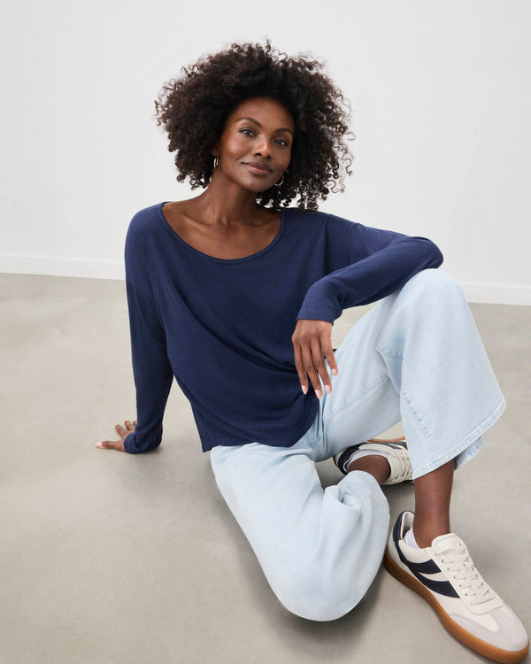 Splendid Zander Slub Long Sleeve Tee