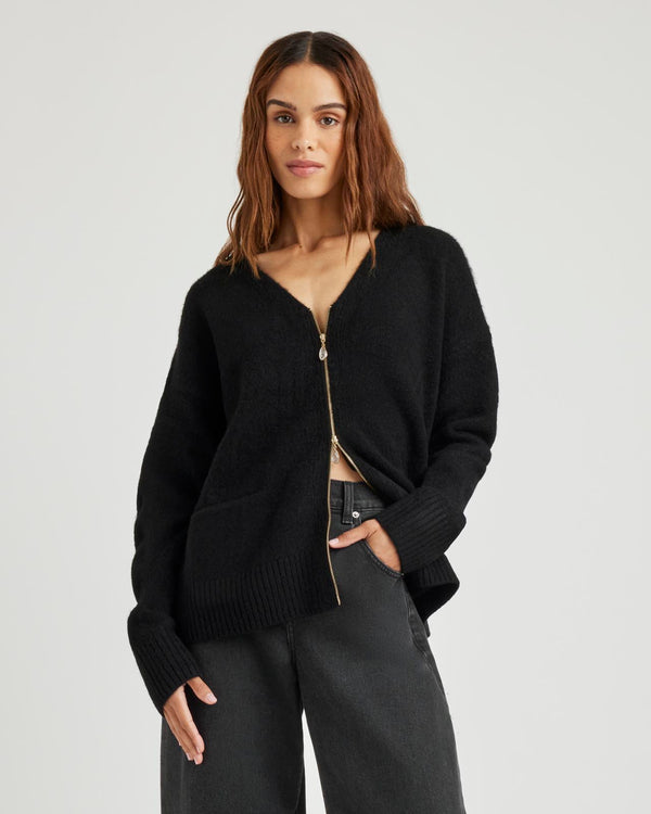 splendid Zeena Zip-Up Cardigan