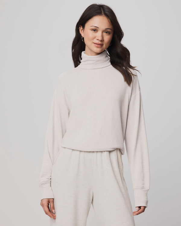 splendid Supersoft Trim Cowl Neck Sweater Using LENZING™ECOVERO™ Fibers