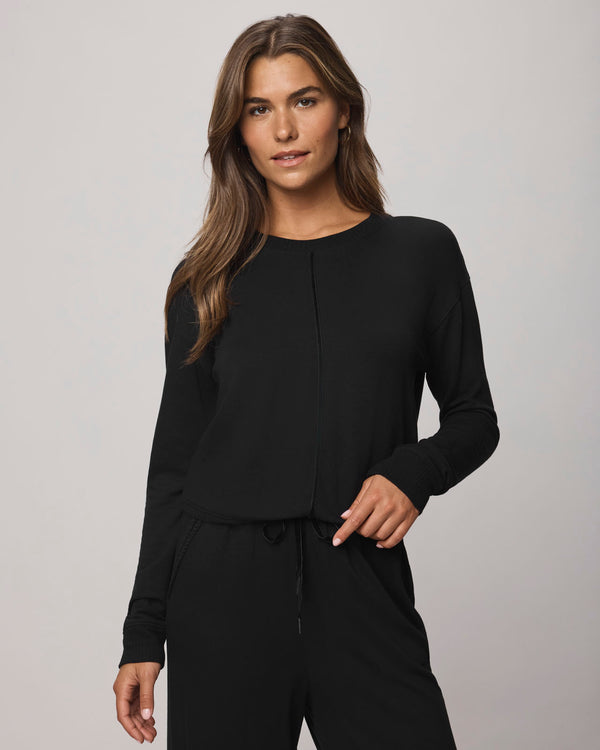 Splendid Supersoft Trim Pullover Using LENZING™ECOVERO™ Fibers