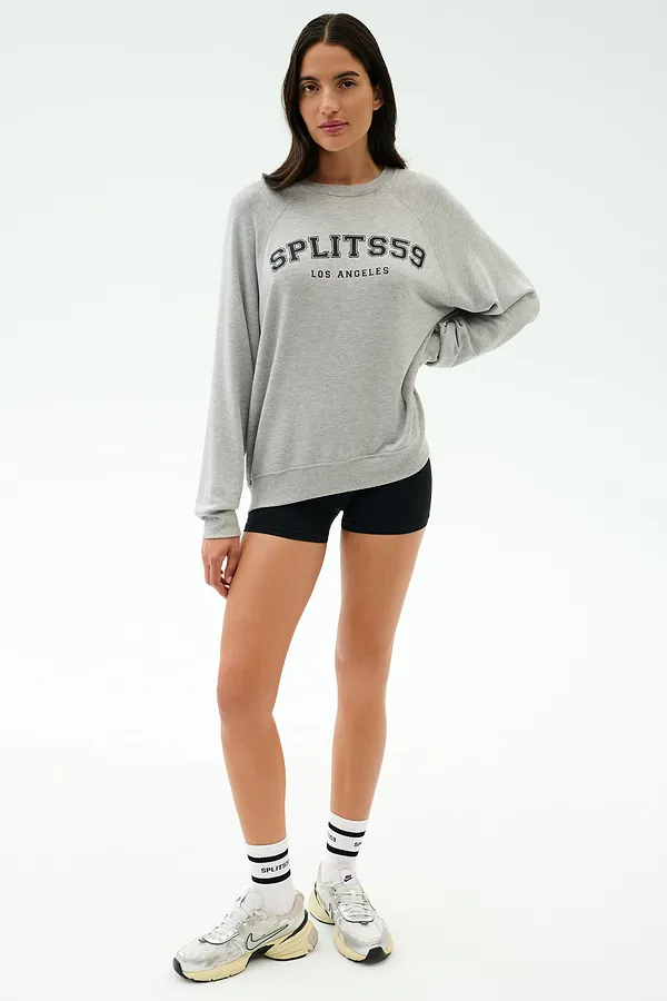 Splits59 Andie Oversized Fleece Varsity Graphic Sweatshirt