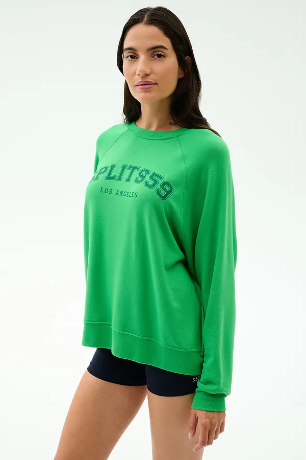Splits59 Andie Oversized Fleece Varsity Graphic Sweatshirt