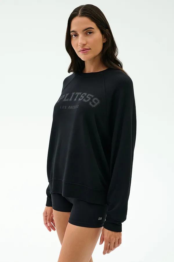 Splits59 Andie Oversized Fleece Varsity Graphic Sweatshirt