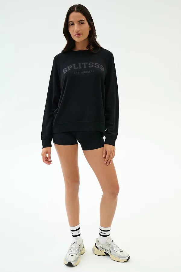 Splits59 Andie Oversized Fleece Varsity Graphic Sweatshirt
