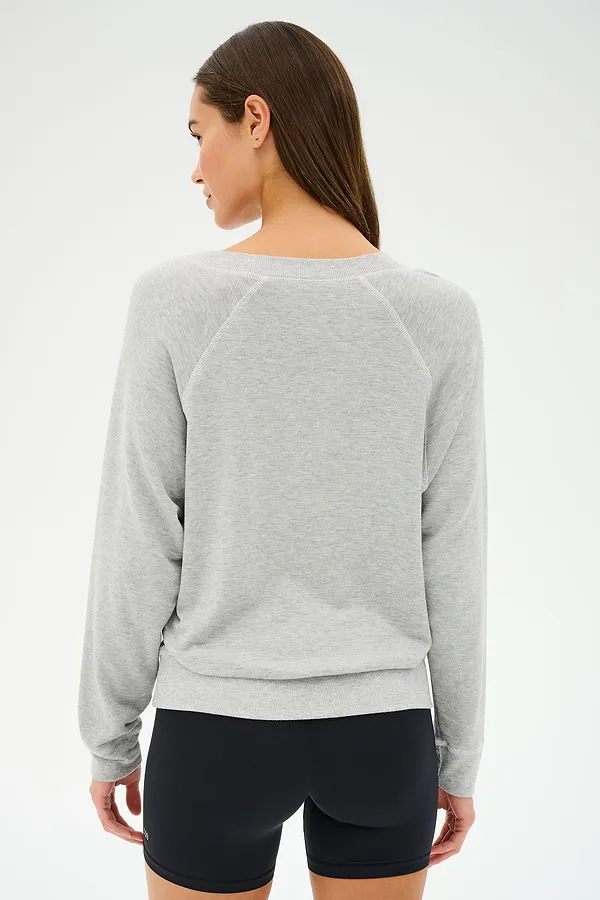 Splits59 Bennie Fleece V Neck Sweatshirt