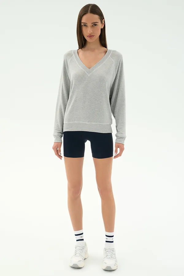 Splits59 Bennie Fleece V Neck Sweatshirt