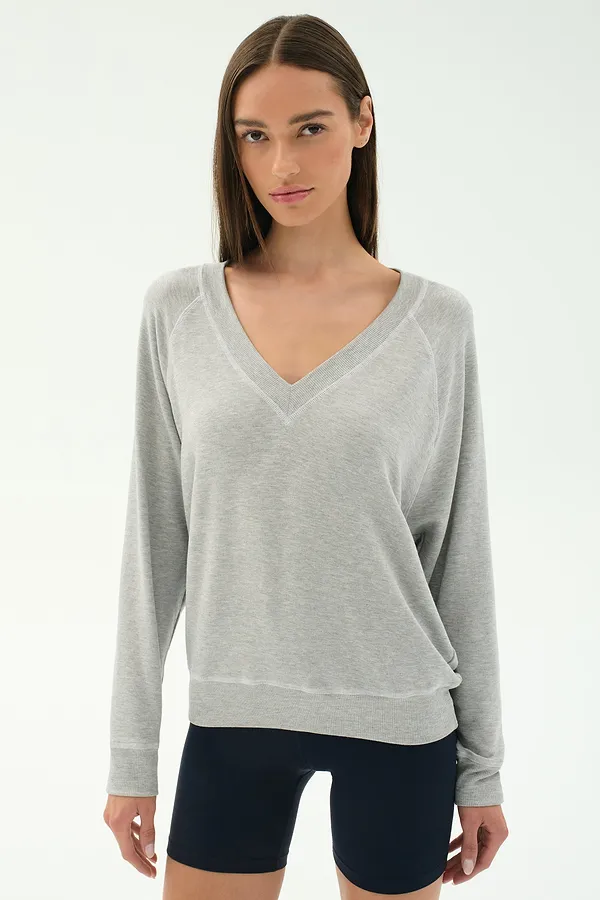 splits59 Bennie Fleece V Neck Sweatshirt