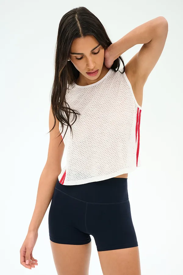 splits59 Logan Mesh Tank With Stripe