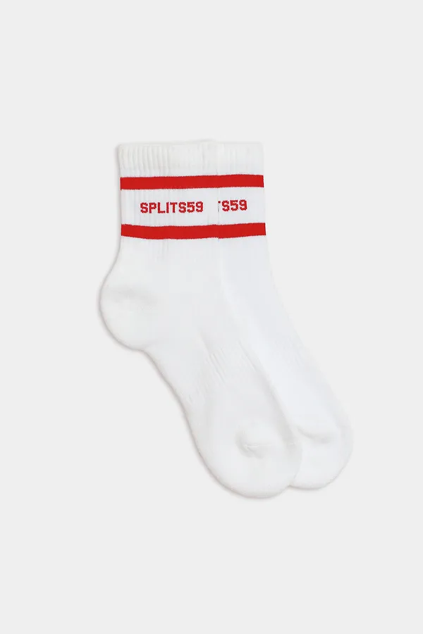 splits59 Logo Stripe Quarter Socks
