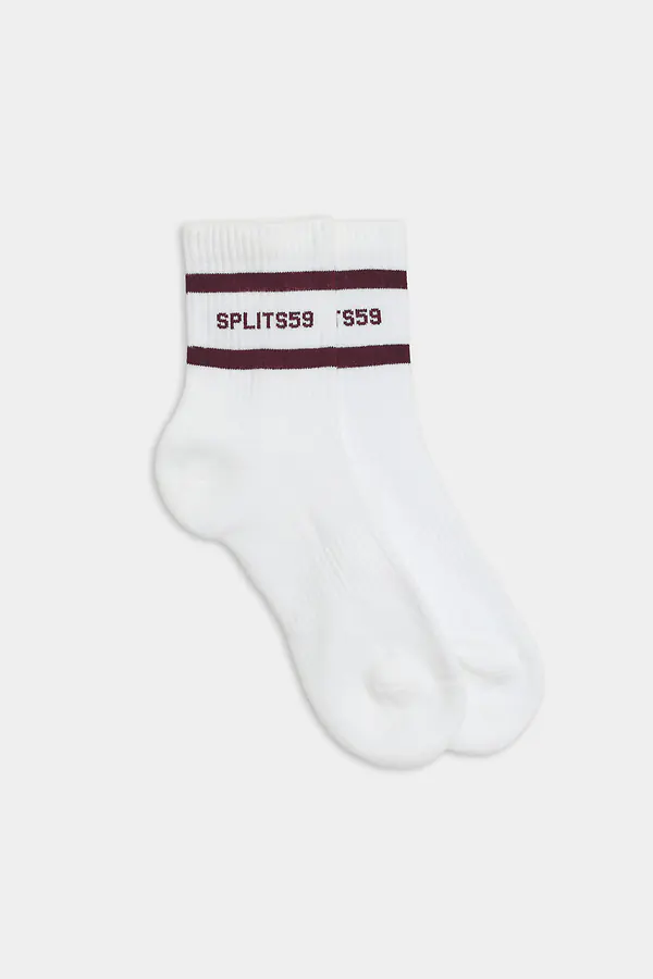 splits59 Logo Stripe Quarter Socks
