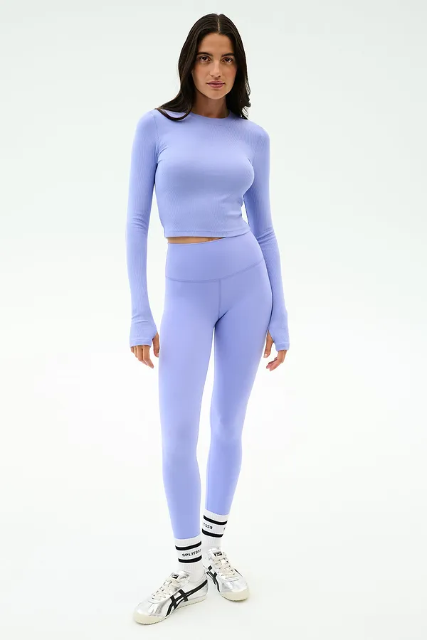Splits59 Louise Rib Long Sleeve Crop