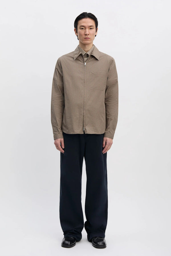 Sportivo Store Another Zip Shirt 1.0 JPN Khaki Brown Check