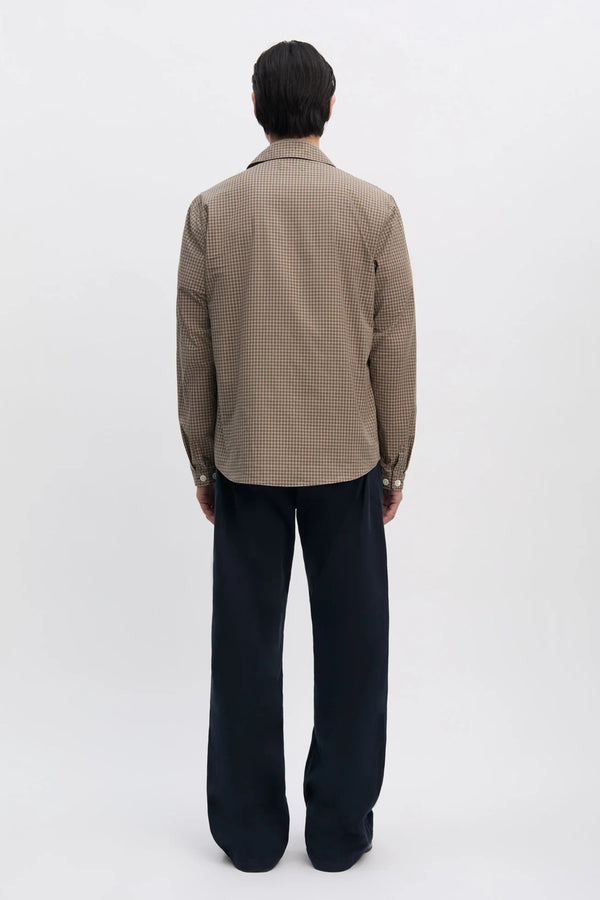 Sportivo Store Another Zip Shirt 1.0 JPN Khaki Brown Check