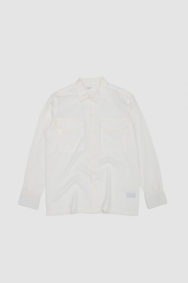 sportivo store Attendant Shirt Arten Seersucker Ecru