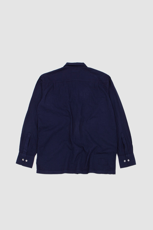 Sportivo Store Attendant Shirt Arten Seersucker Navy