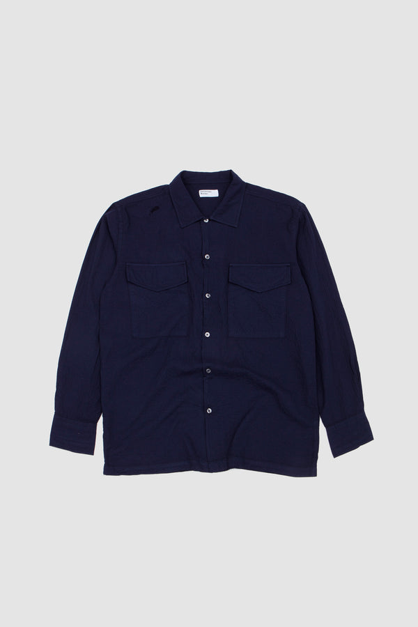 sportivo store Attendant Shirt Arten Seersucker Navy