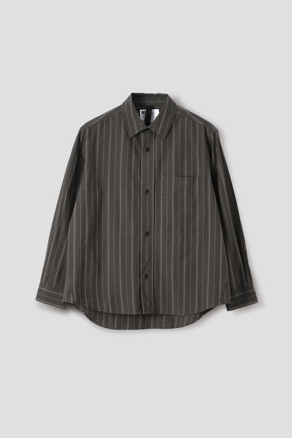 Sportivo Store Basic Shirt Bold Stripe Cotton Off Black/ Khaki