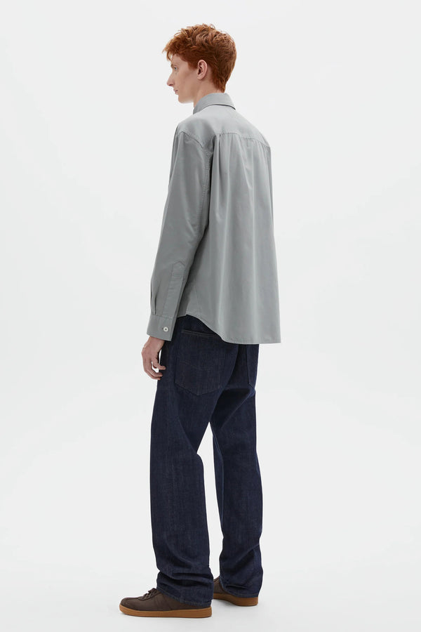 Sportivo Store Basic Shirt Compact Cotton Poplin Fog