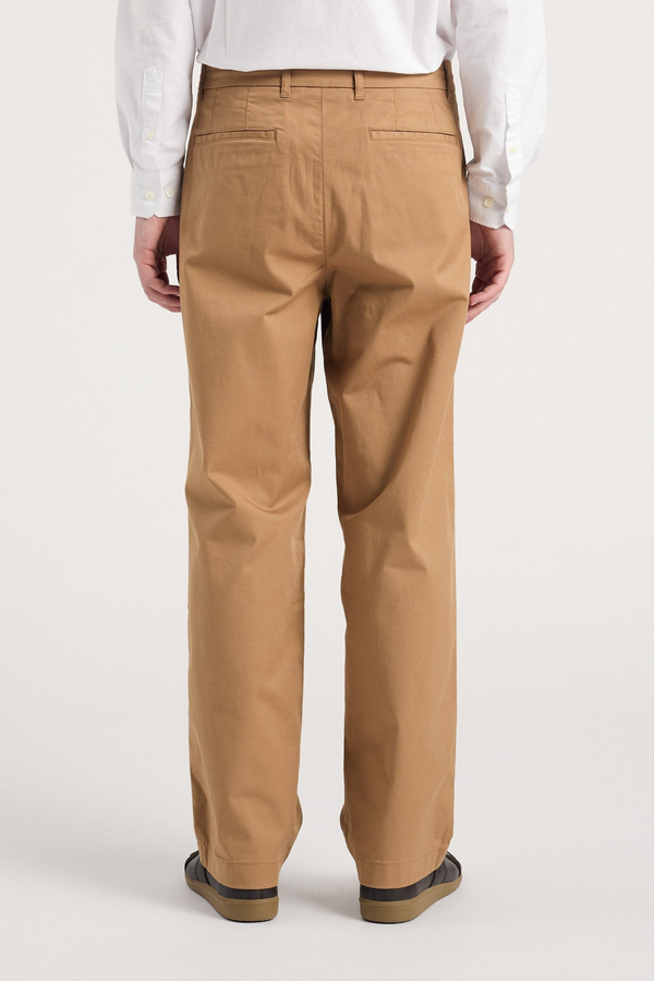 Sportivo Store Benn Relaxed Twill Pleated Trouser Utility Khaki