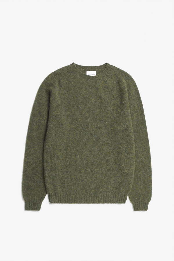 Sportivo Store Birnir Brushed Lambswool Sweater Olive Night