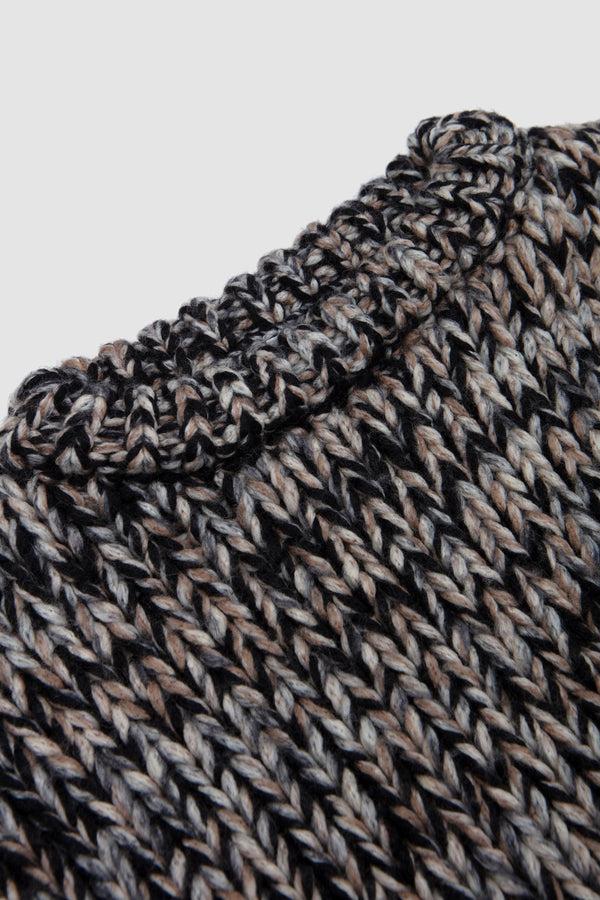 Sportivo Store Boxy Crew Neck Sweater Black/ White/ Brown