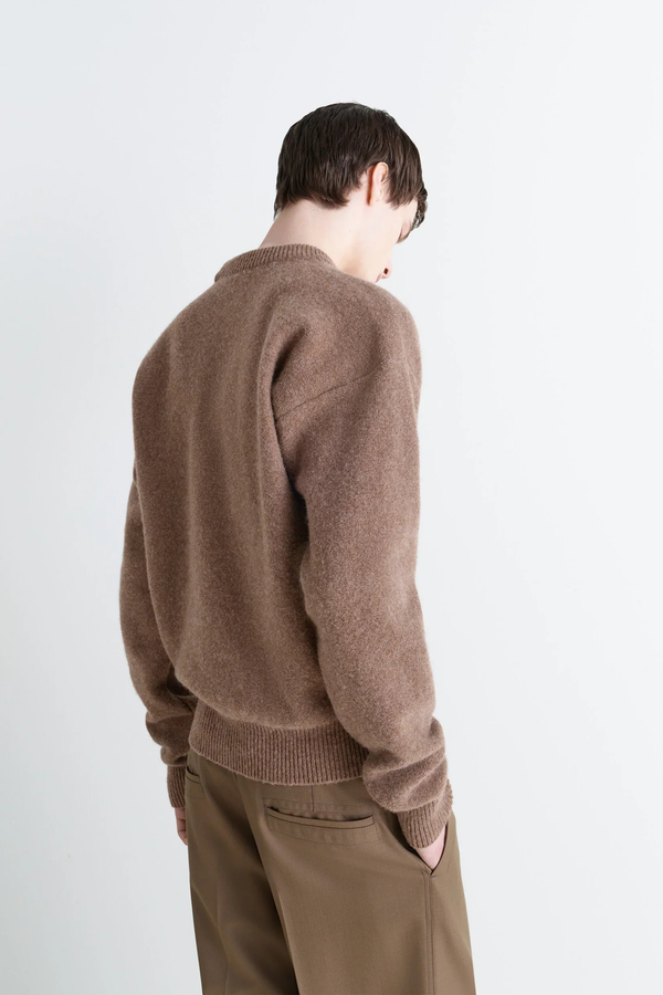Sportivo Store Boxy V Neck Sweater Hazelnut Melange