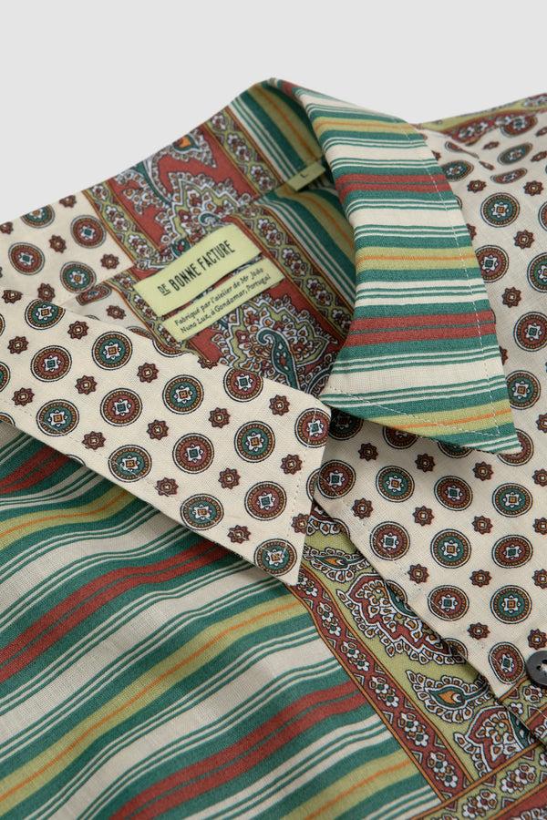 Sportivo Store Camp Colar Shirt Provencal Patchwork Print