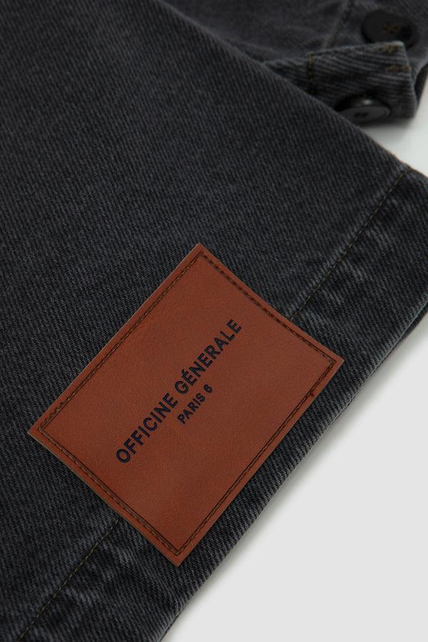 Sportivo Store Carlito Jacket Cotton Denim Mid Grey/ Iced Coffee