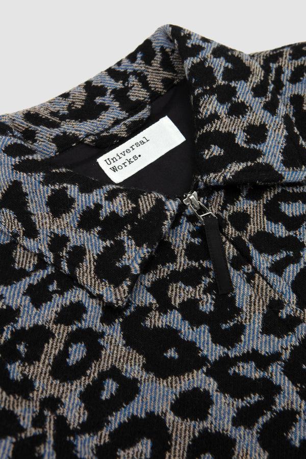 Sportivo Store Club Jacket Leopard Floral Wool Blue