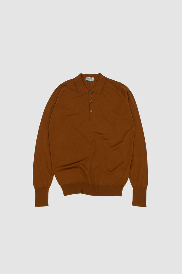 sportivo store Cotswold Extra Fine Merino Wool Polo Shirt Keats Bronze