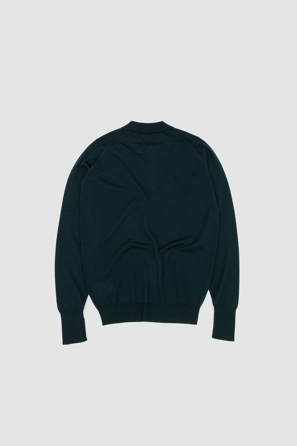 Sportivo Store Cotswold Extra Fine Merino Wool Polo Shirt Richardson Green