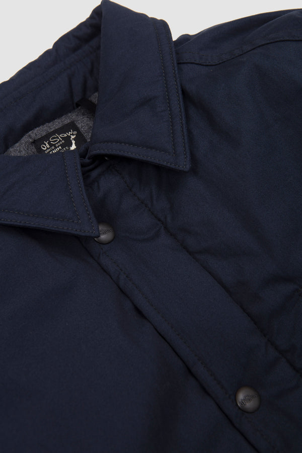 Sportivo Store Cotton Nylon Padding Active Coat Navy