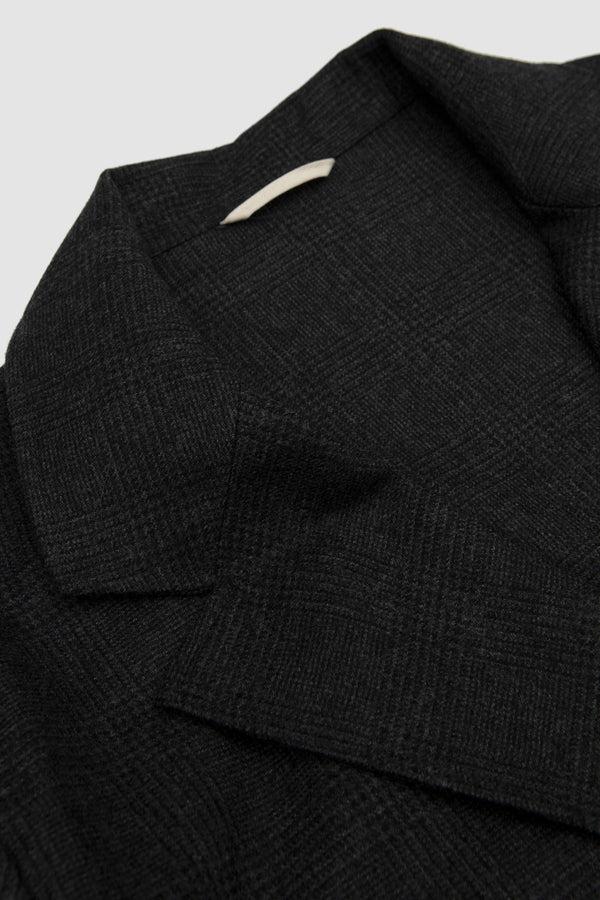 Sportivo Store Double Breasted Jacket Anthracite Prince Of Wales