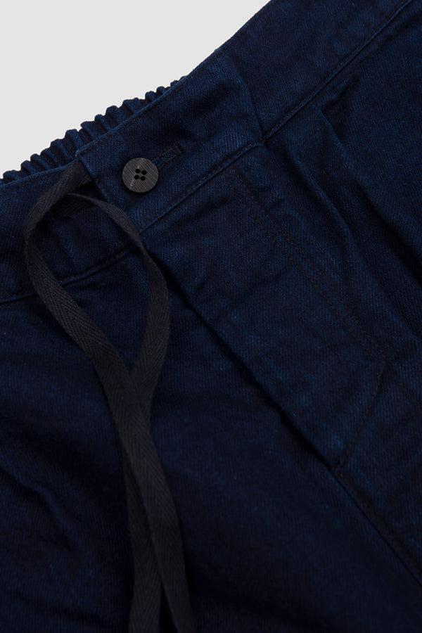 Sportivo Store Double Face Denim Cotton Painter Pants Blue