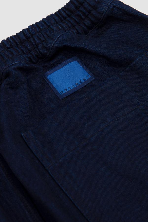 Sportivo Store Double Face Denim Cotton Painter Pants Blue