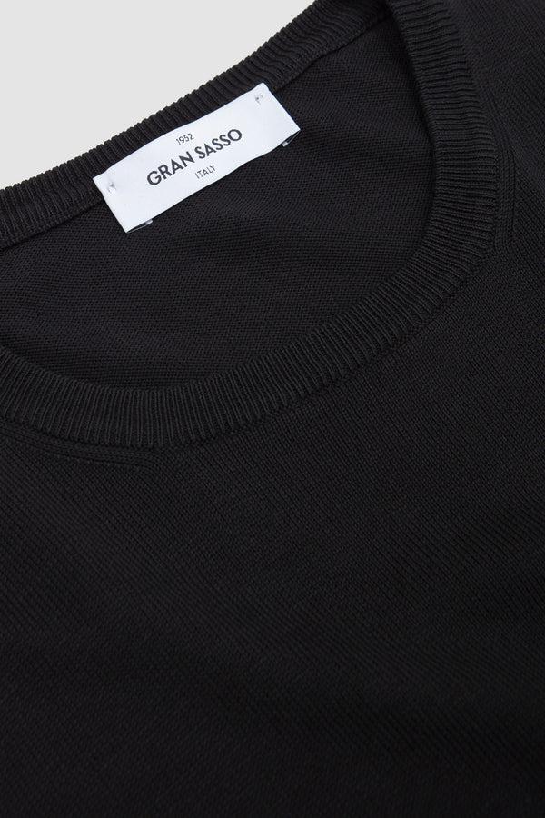 Sportivo Store Egyption Cotton Crew Neck Sweater Black