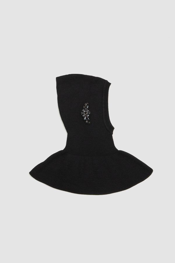 sportivo store Embellished Pointed Balaclava Black/Jet