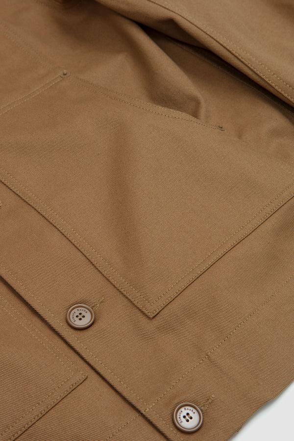 Sportivo Store Embellished Workwear Jacket Khaki/ Pearl