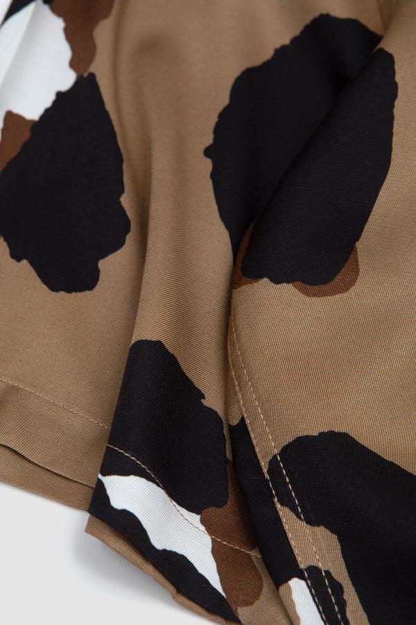 Sportivo Store Eren SS Leo Print Shirt Tofee/ Black/ Brown/ White