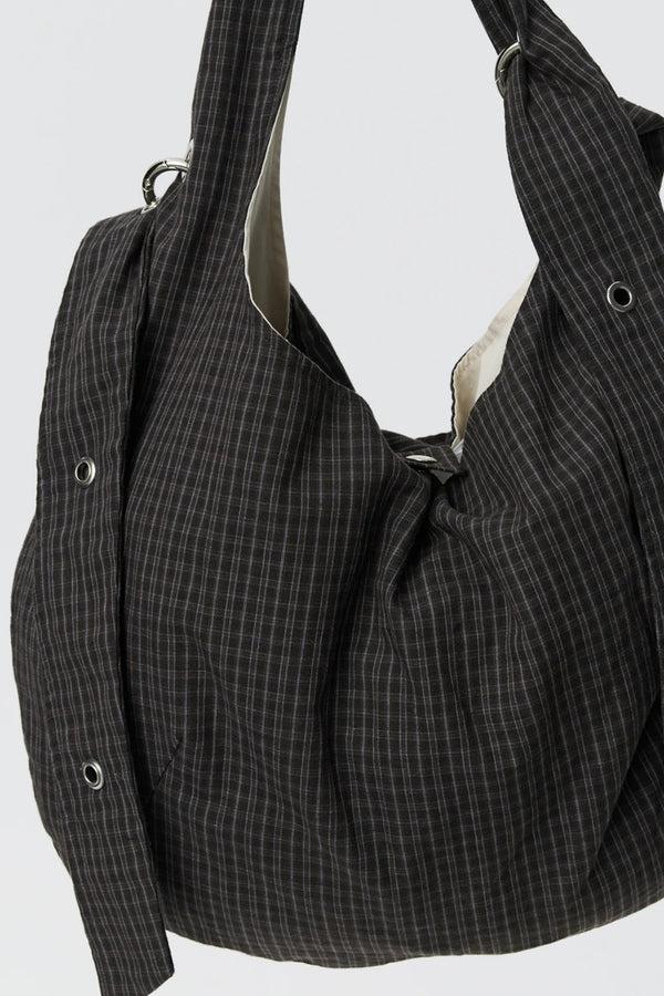 Sportivo Store Eyelet Shoulder Bag Dark Linen Check
